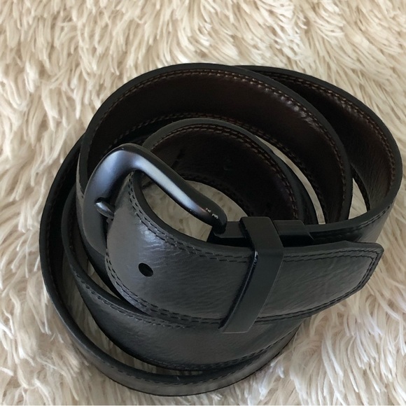 Dickies Men's Reversible Leather Men's Belt Brown Dark Gray 50" - Picture 3 of 10